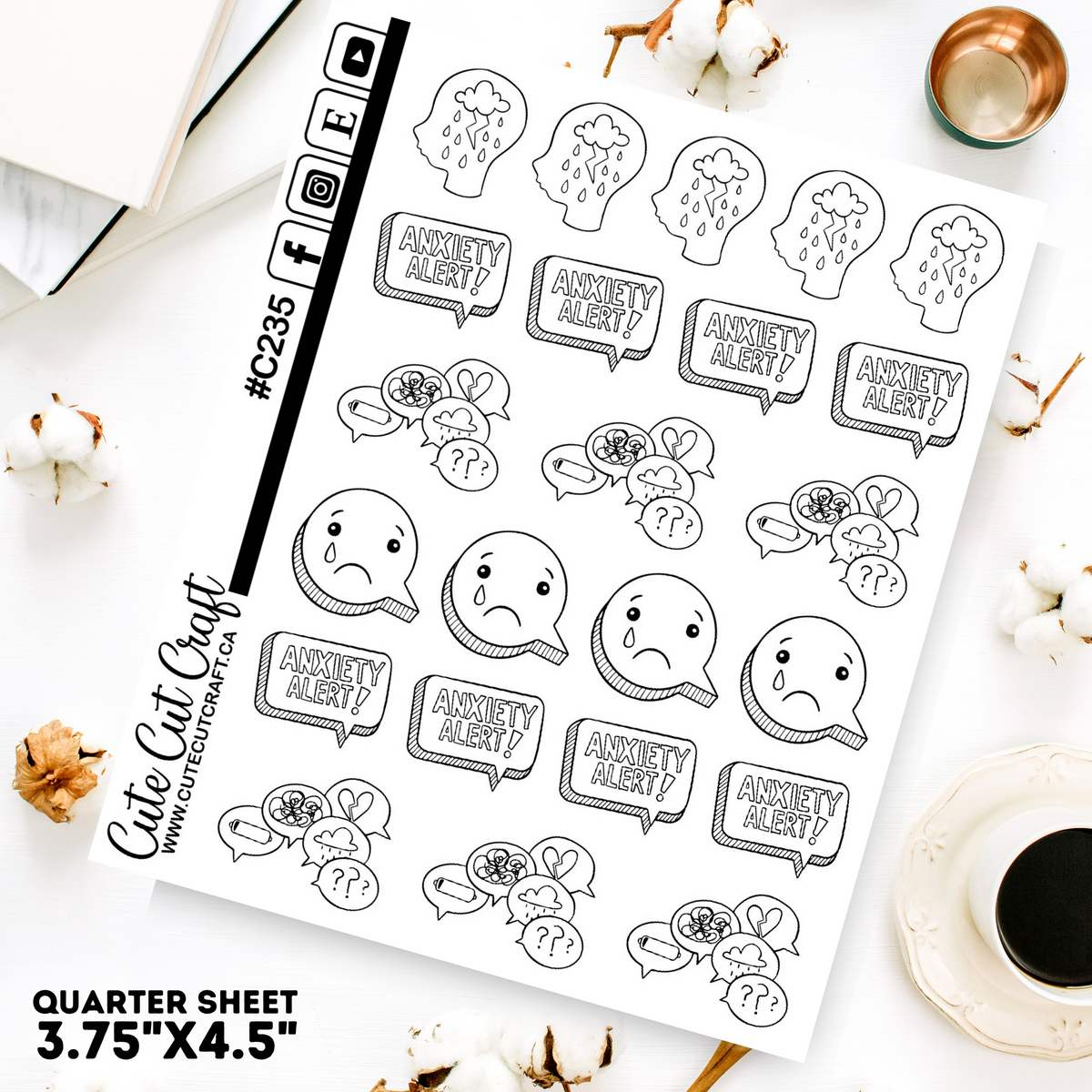 Anxiety Doodles || Planner Paige