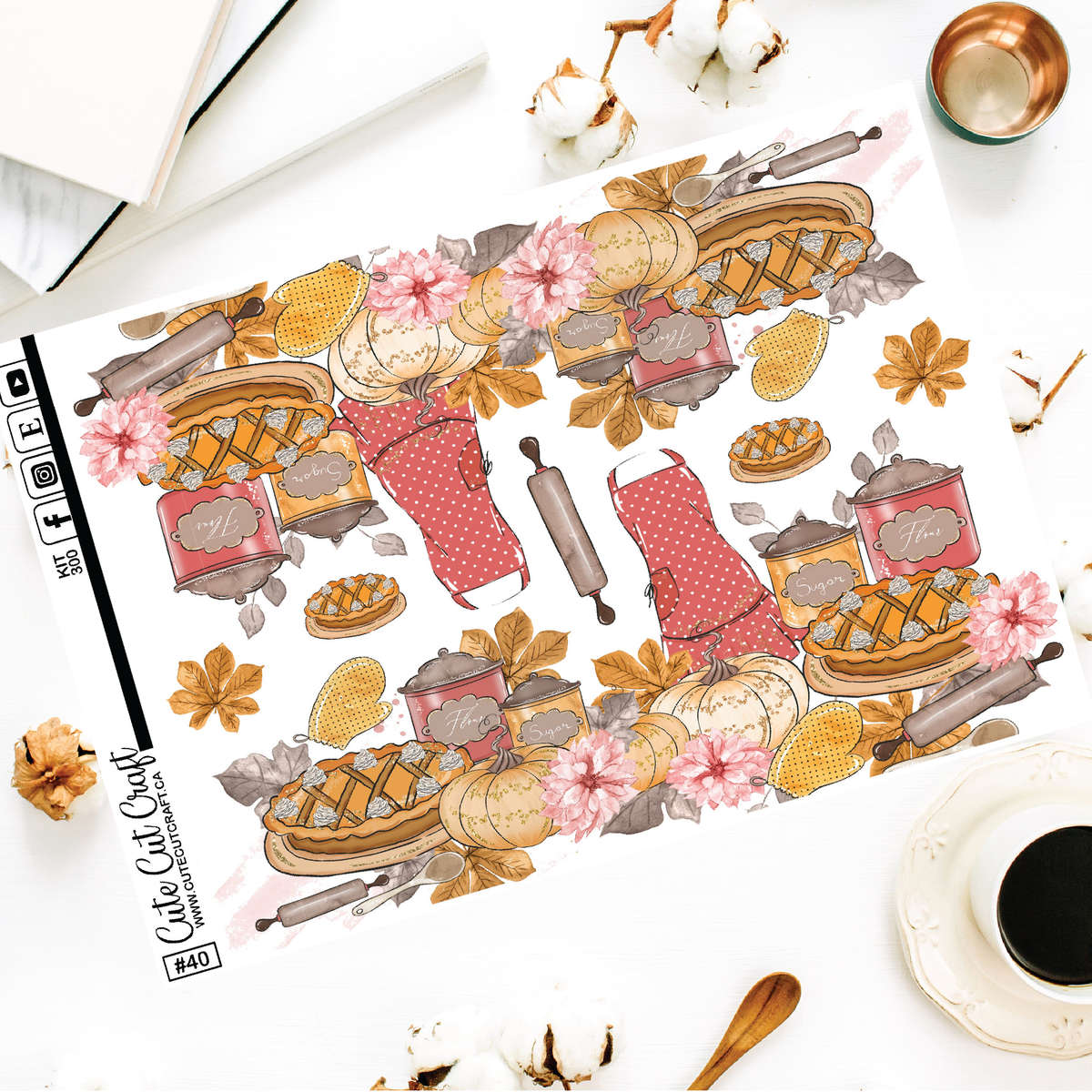 Fall Baking #300 || XL Deco Sheet