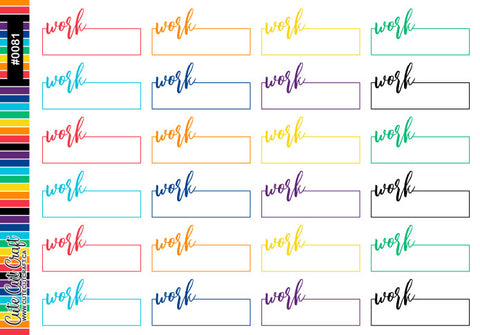 Work || Script Boxes