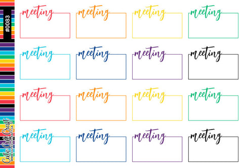 Meeting || Script Boxes