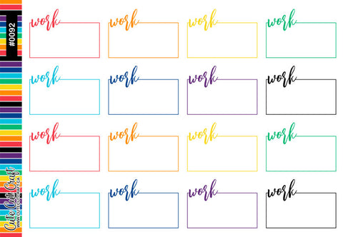 Work || Script Boxes