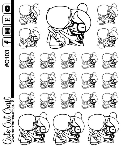 Valentine Hugs || Planner Paige