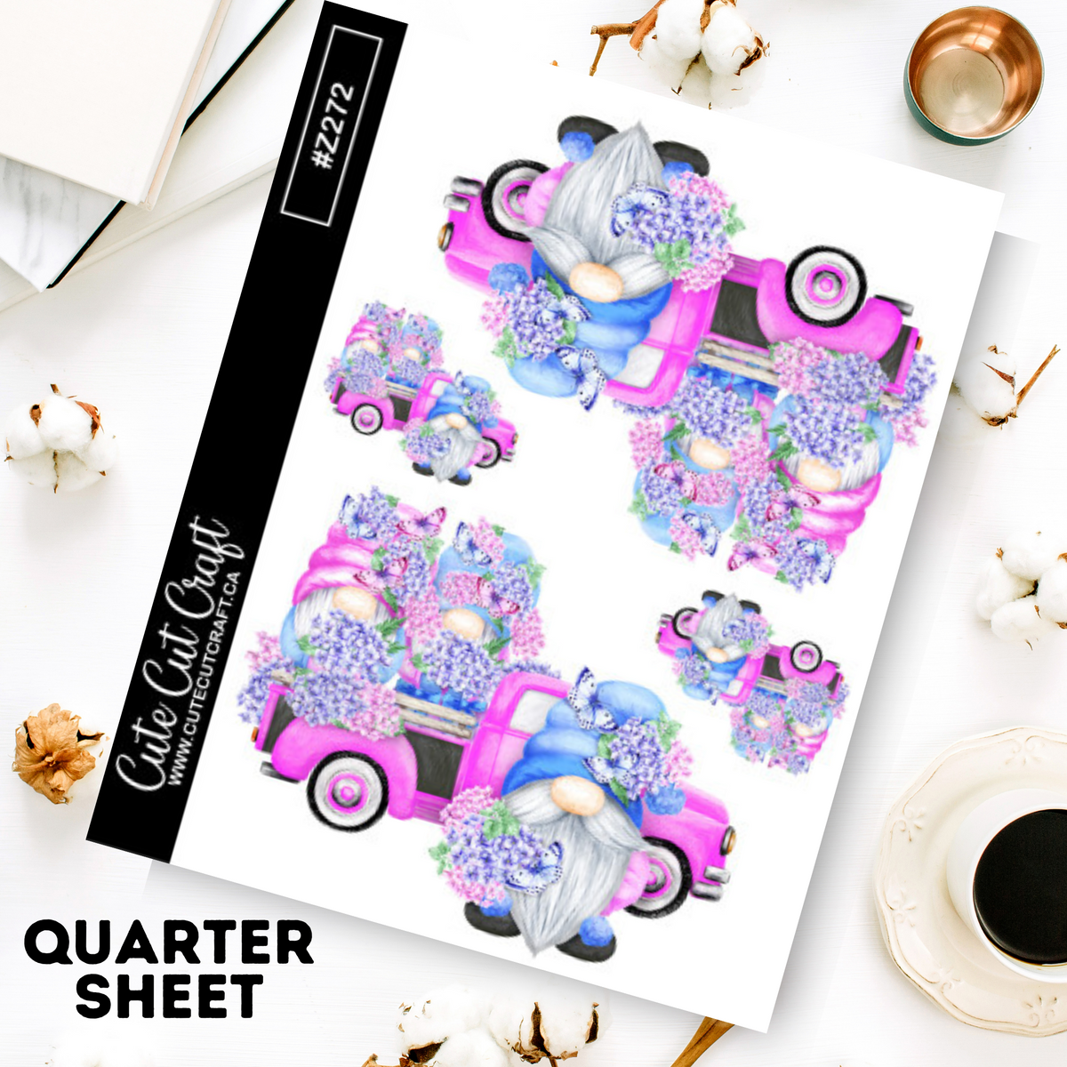 Hydrangea Gnome Truck