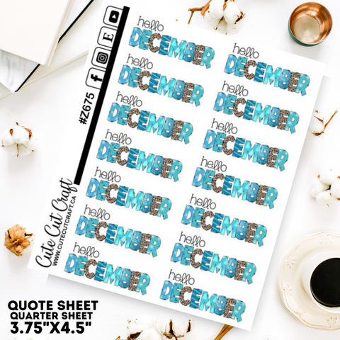 Winter Quote Sheet 4