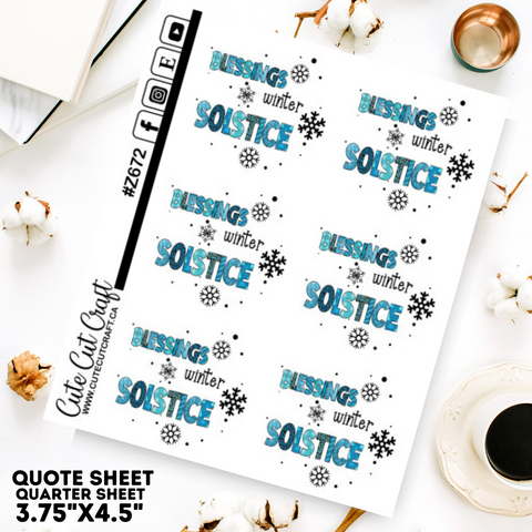 Winter Quote Sheet 1