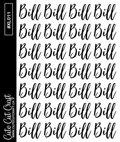 Bill || XL Bounce Scripts