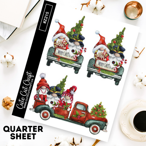 Christmas Truck Gnomes