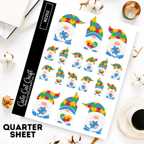 Autism Gnomes || Deco Sheet