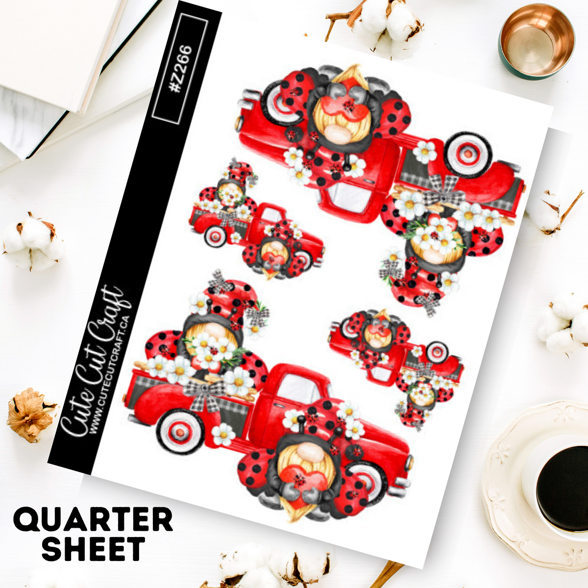 Ladybug Truck Gnomes