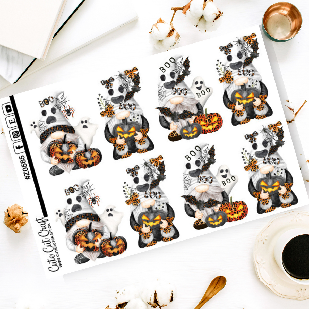 XL Pumpkin Boo Gnomes