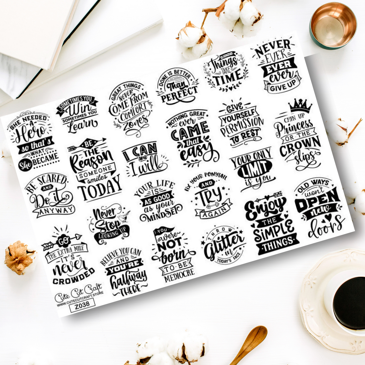 Motivational || Quote Sheet