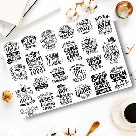 Motivational || Quote Sheet