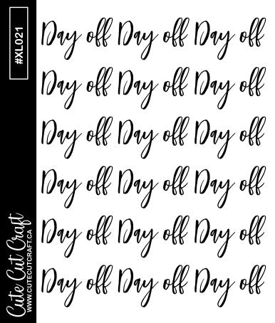 Day Off || XL Bounce Scripts