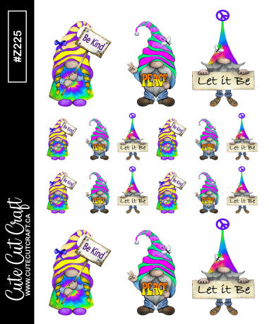 Hippie Gnomes || Deco Sheet