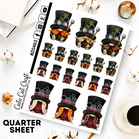 Steampunk Gnomes || Deco Sheet