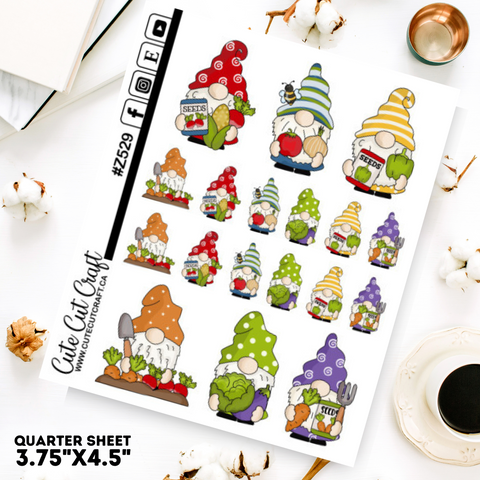 Garden Gnomes || Deco Sheet