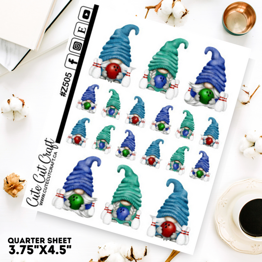 Bowling Gnomes || Deco Sheet 2000