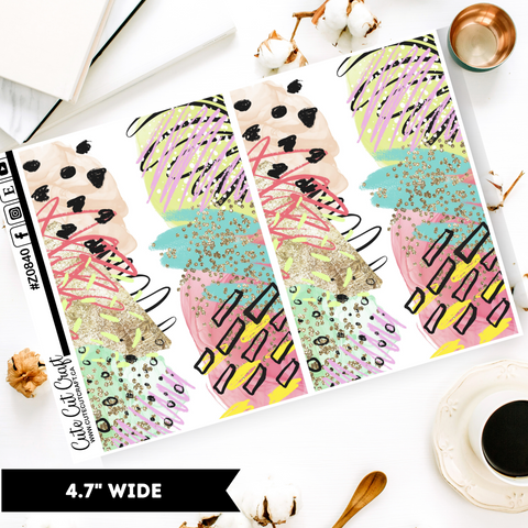 Modern Messy || Border Collection