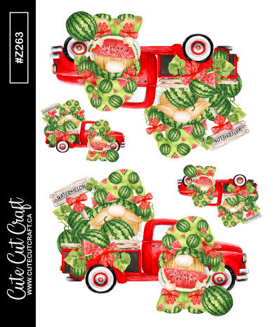 Watermelon Truck Gnomes