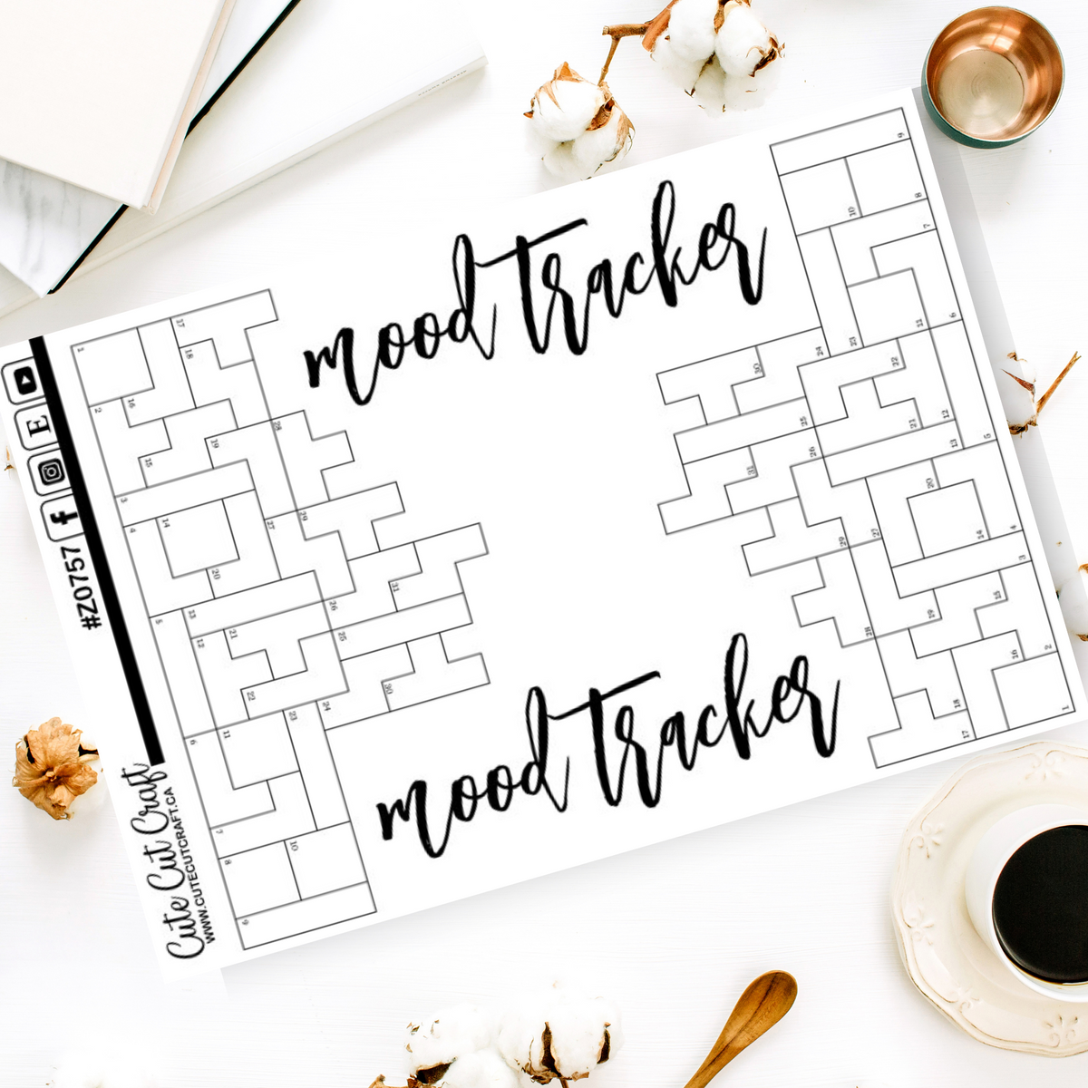 Tetris Mood Tracker || Bullet Journal