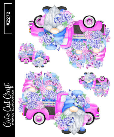 Hydrangea Gnome Truck