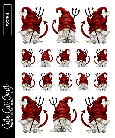 Devil Gnomes || Deco Sheet