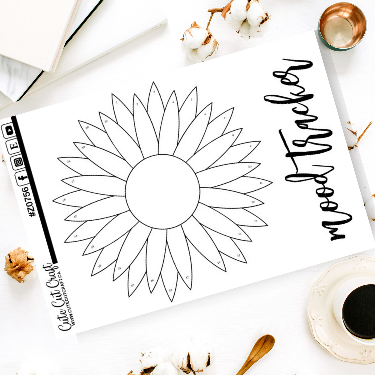 Daisy Mood Tracker || Bullet Journal