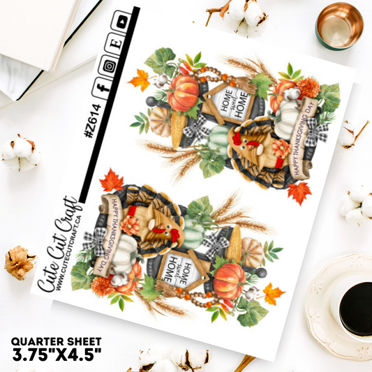 Turkey Tiered Tray Gnomes 2000