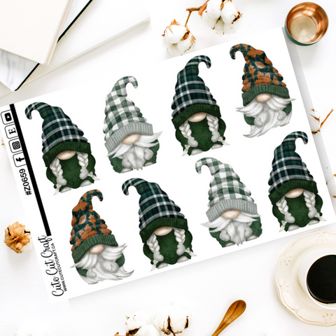 XL Plaid Leaf Gnomes