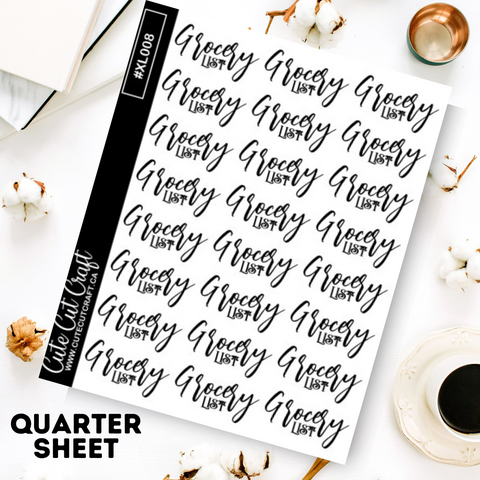 Grocery List || XL Bounce Scripts