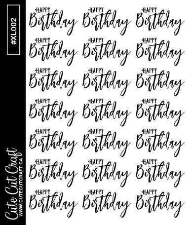 Happy Birthday || XL Bounce Scripts