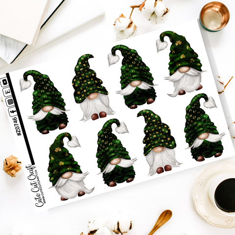 XL St Patrick's Green Gnomes