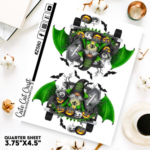 Green Bat Truck Gnomes