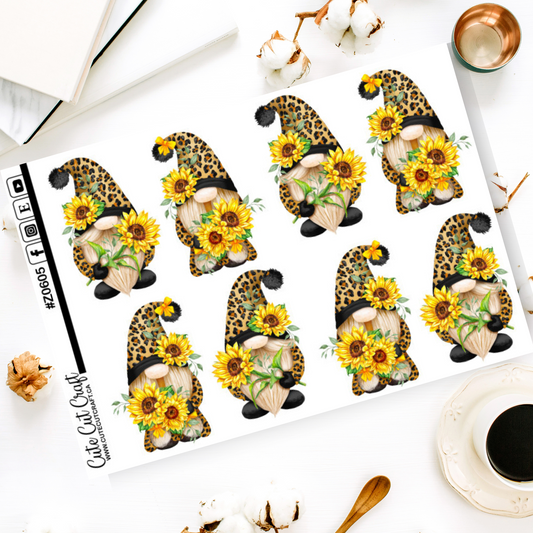 XL Sunflower Leopard Gnomes 2000