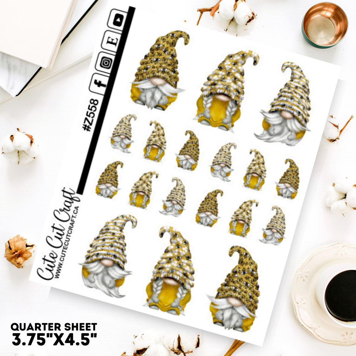 Bee Gnomes || Deco Sheet