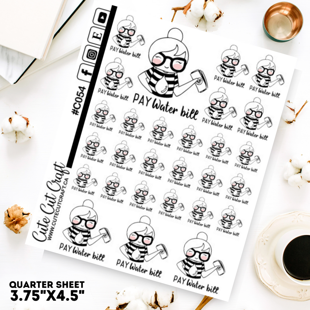 Pay Water|| Planner Paige