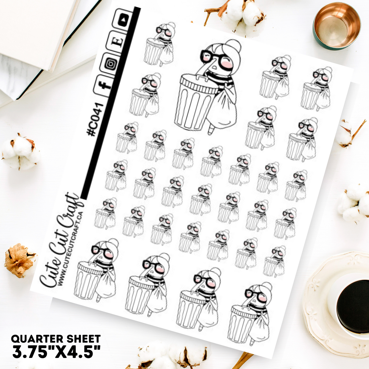 Trash Can || Planner Paige