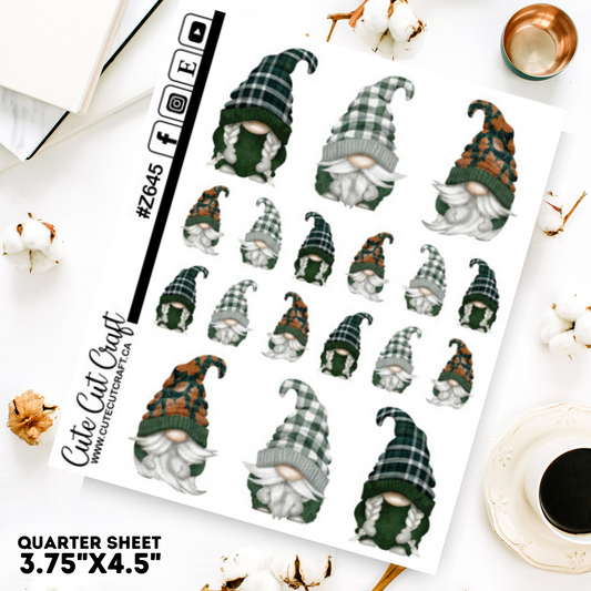 Plaid Leaf Gnomes 2000