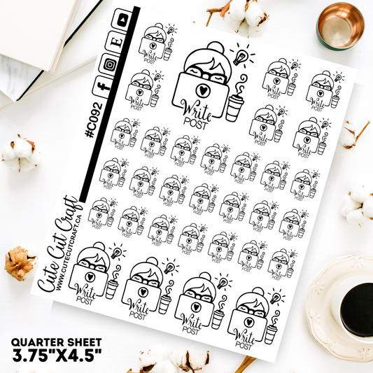 Writing The Post || Planner Paige 2000