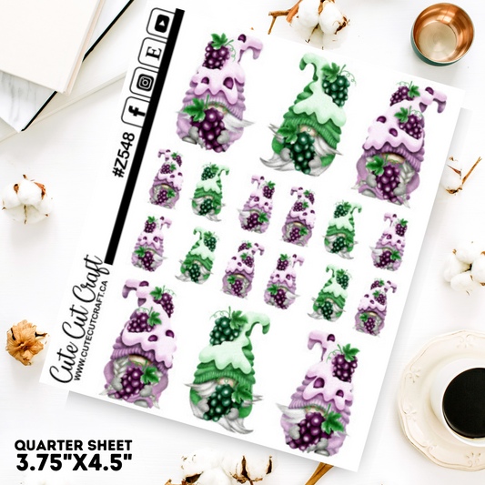 Grape Gnomes || Deco Sheet 2000