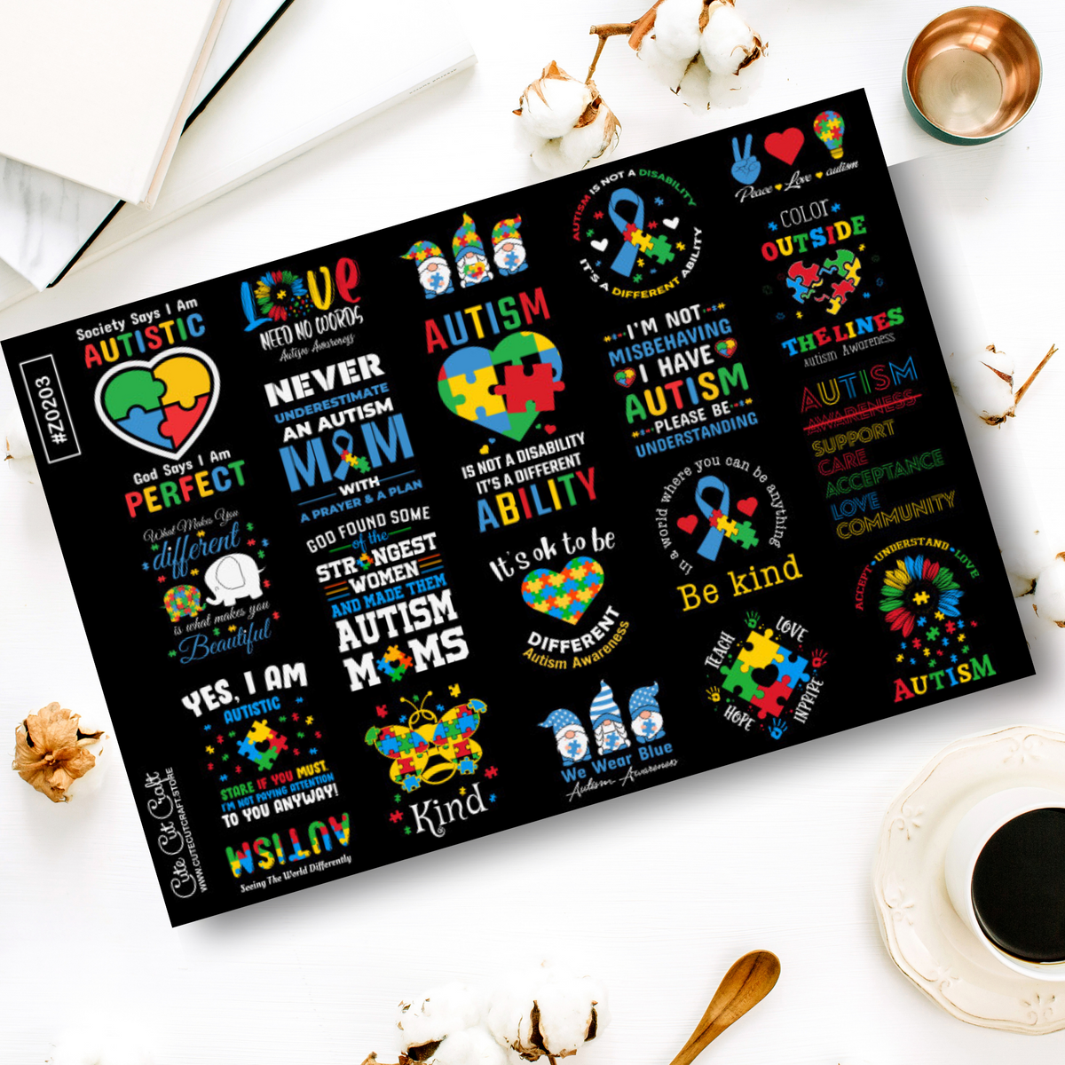 Autism Quotes || Deco Sheet