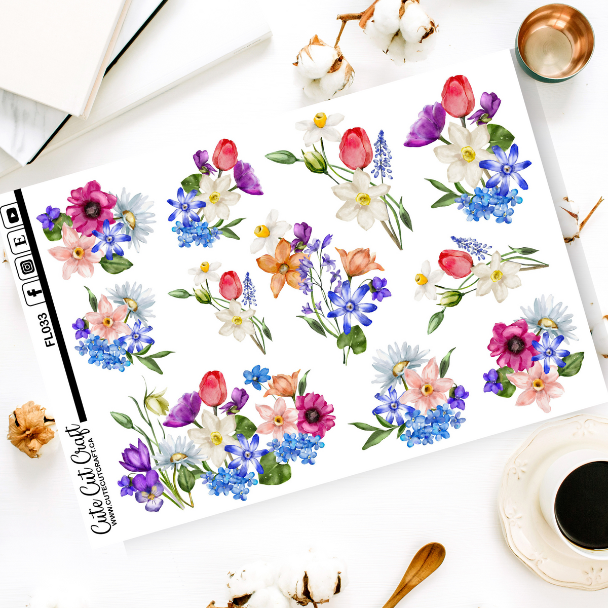 Spring Tulips || Decorative Sheet