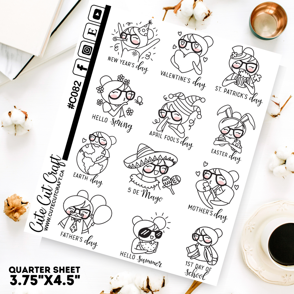 Yearly Holidays 1 || Planner Paige