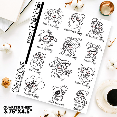 Yearly Holidays 1 || Planner Paige