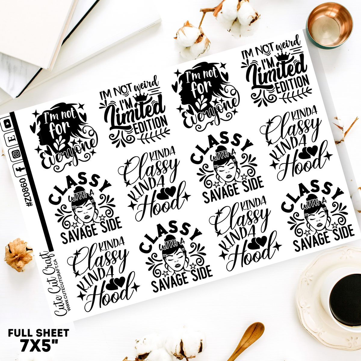 Classy Quotes || Deco Sheet