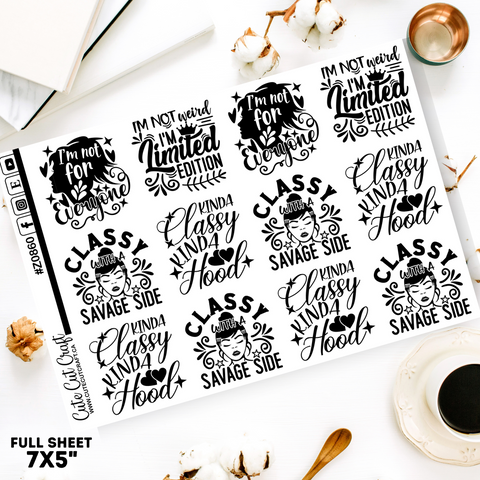 Classy Quotes || Deco Sheet