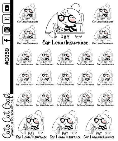 Pay Car Loan || Planner Paige