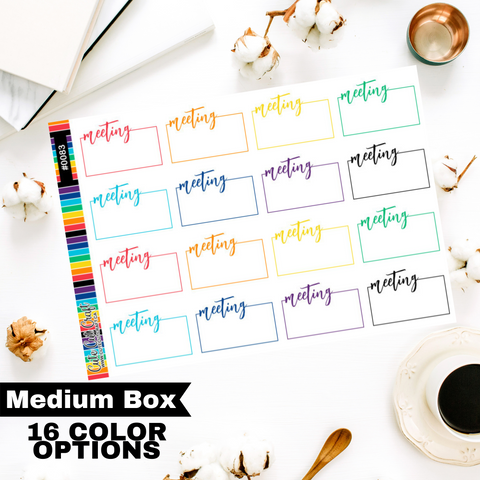 Meeting || Script Boxes