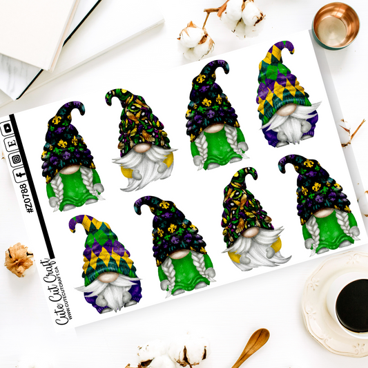 XL Mardi Gras Gnomes 2000