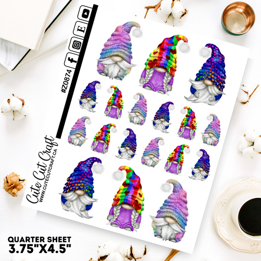 Bright Rainbow Gnomes 2000